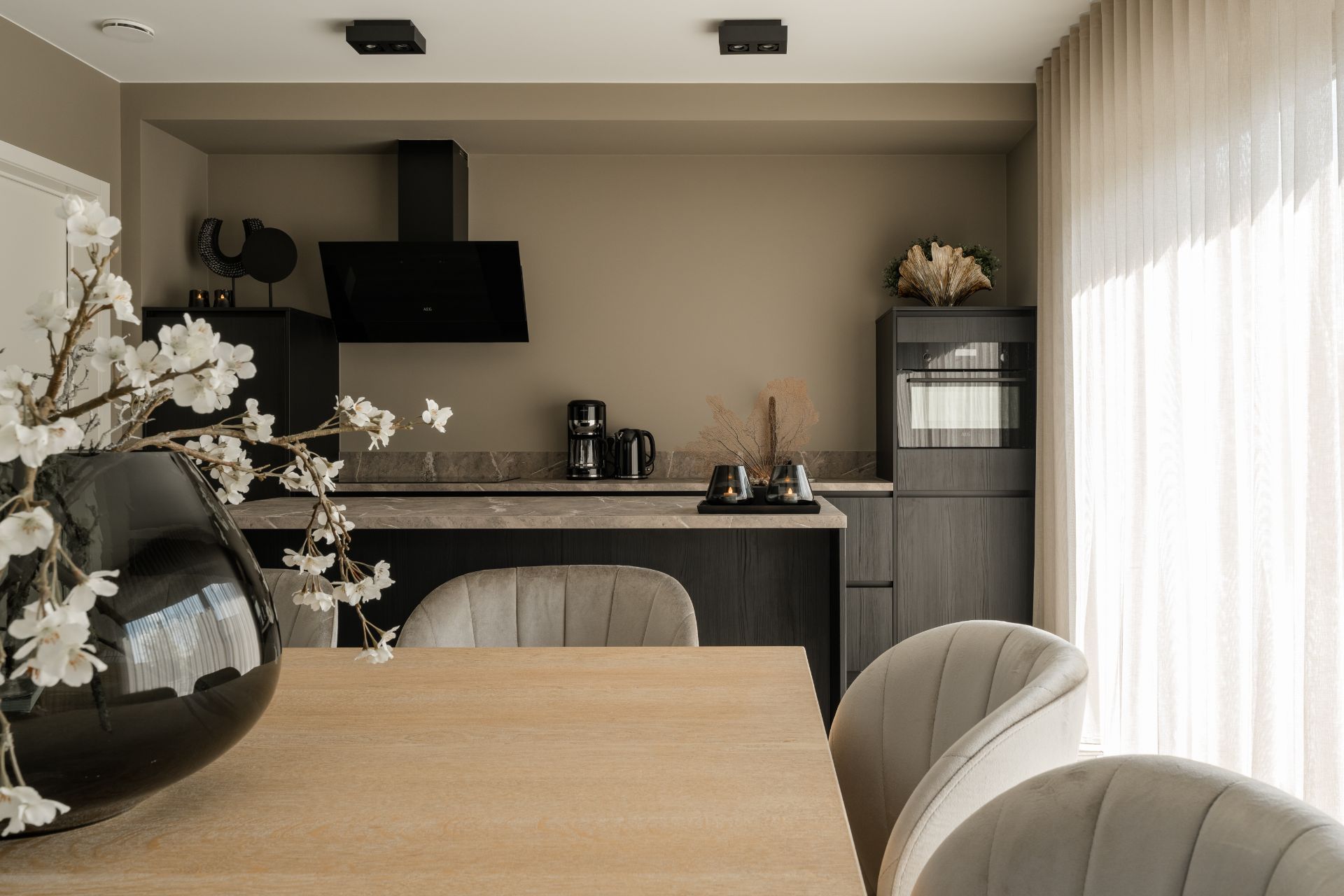 Keuken eiland ingericht vakantiewoning